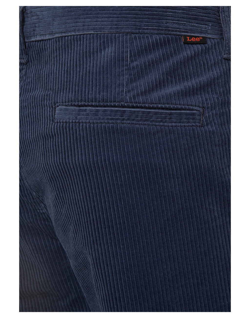 LEE REGULAR CHINO MĘSKIE SPODNIE SZTRUKSOWE SZTRUKS MOOD INDIGO L71FQE50 112321615
