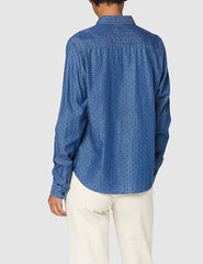 LEE REGULAR SHIRT DAMSKA KOSZULA MATERIAŁOWA Z DŁUGIM RĘKAWEM FROST BLUE L46AGZMJ 112110723