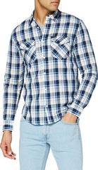LEE REGULAR SHIRT MĘSKA KOSZULA MATERIAŁOWA NAVY L69HME35 112117213