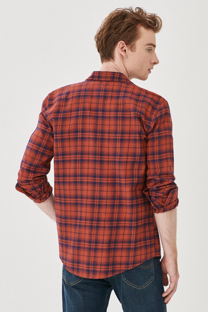 LEE REGULAR SHIRT RED OCHRE L69HCAOE 112140628