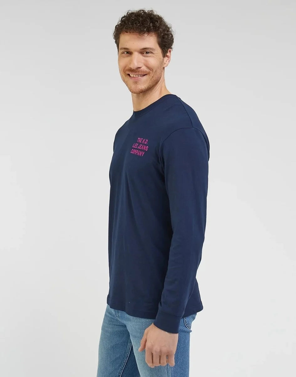 LEE RELAXED LONGSLEEVE TEE MĘSKA KOSZULKA Z DŁUGIM RĘKAWEM EMPEROR 112341754 LL94015537
