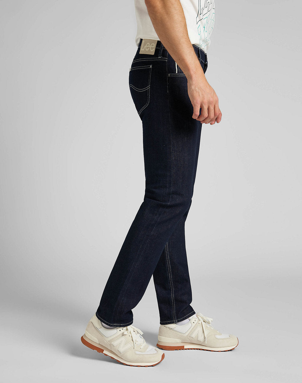 Spodnie Jeansowe Męskie Lee Rider Button Fly Rinse L70VNI36 112321977