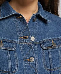 LEE RIDER JACKET DAMSKA KURTKA JEANSOWA MID STONE L54MJLVK 112112823