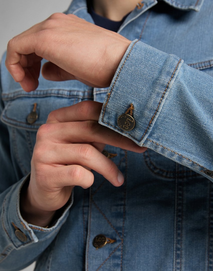 LEE RIDER JACKET MĘSKA KURTKA JEANSOWA LIGHT WORN L89ZSQXN 112145656