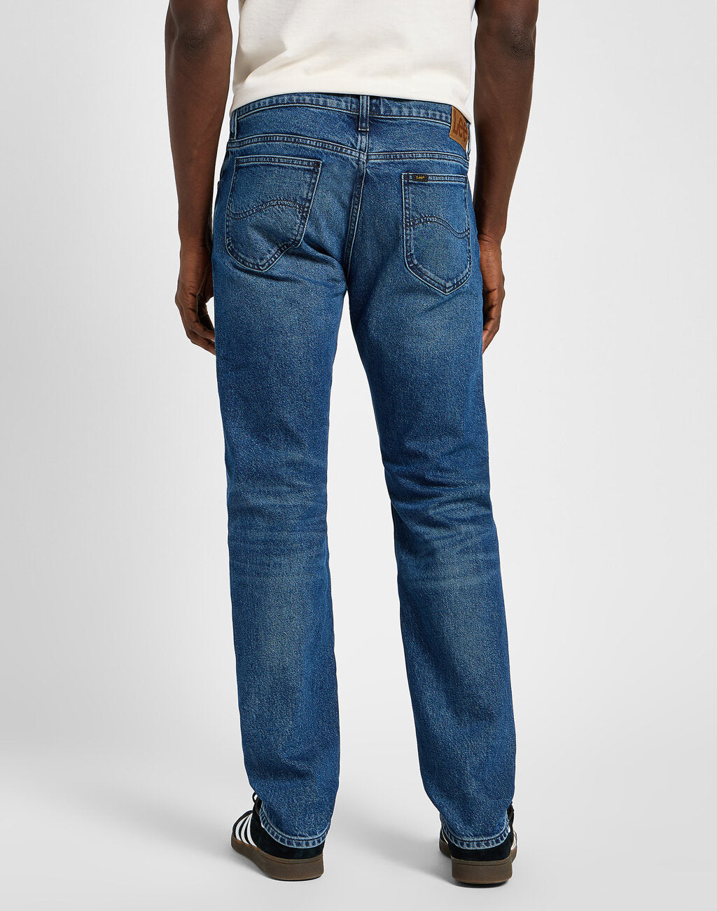 Lee Męskie Spodnie Jeansowe Rider Blue Abyss 112355794 L701008561