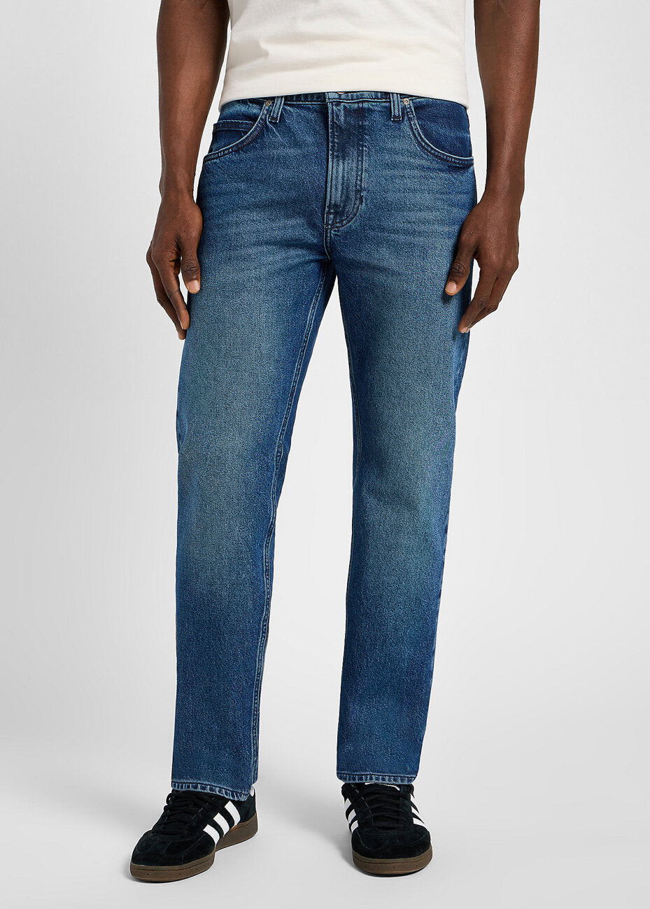 Lee Męskie Spodnie Jeansowe Rider Blue Abyss 112355794 L701008561