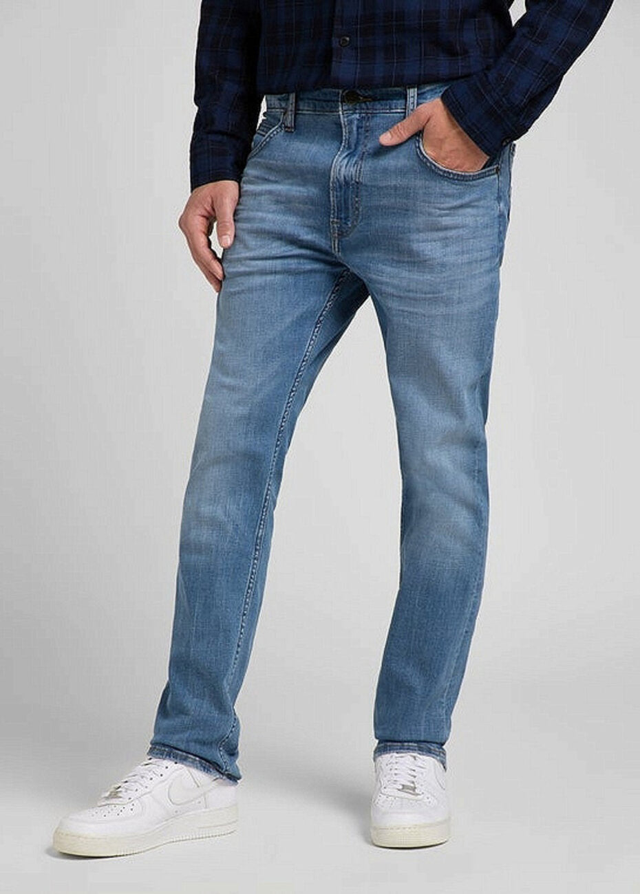 LEE RIDER MĘSKIE SPODNIE JEANSOWE JEANSY DŻINSY MID STONE WASH L701NLWL 112318844