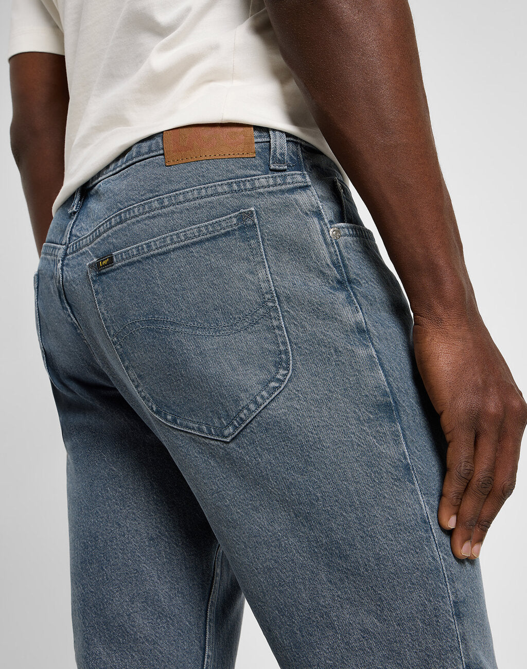 Lee Męskie Spodnie Jeansowe Rider Natural Grey 112355796 L701008595