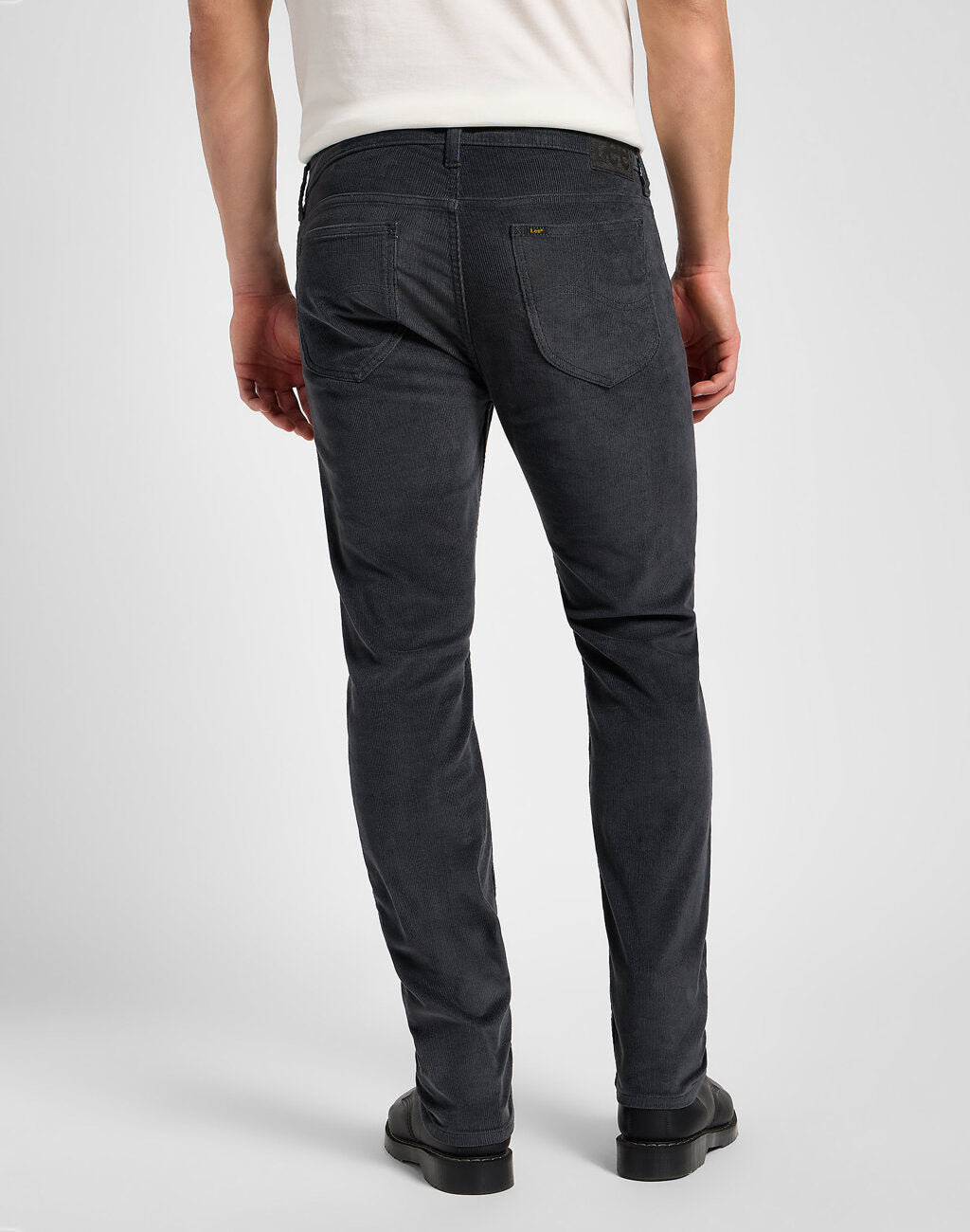 LEE RIDER MĘSKIE SPODNIE MATERIAŁOWE SZTRUKSOWE DARK MUTED GRAY 112355800 L701008531