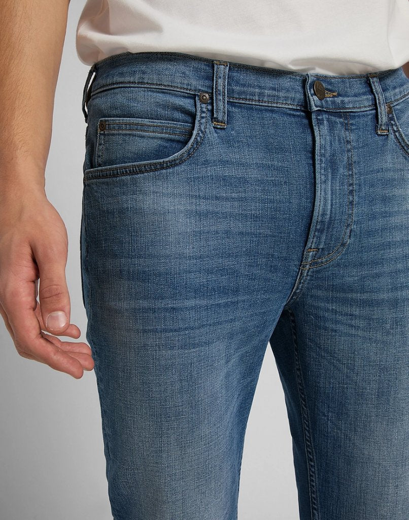 LEE Rider Cropped MĘSKIE SPODNIE JEANSOWE LT VISUAL CODY L75GNLUF 112120899