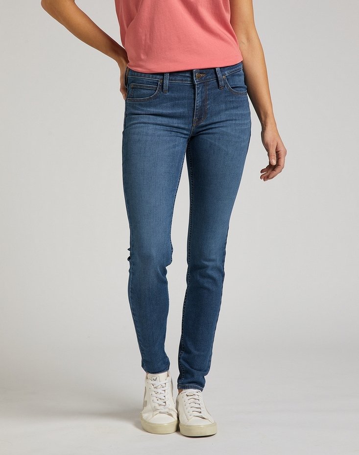 Spodnie Jeansowe Damskie Lee Scarlett Mid Worn L526CGMZ 112319928