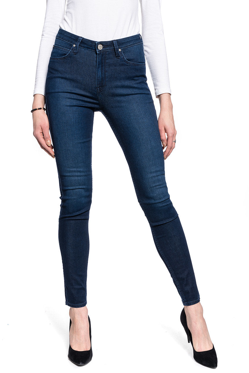 LEE SCARLETT HIGH DAMSKIE SPODNIE JEANSOWE CLEAN WHEATON L626RKEX 112140401