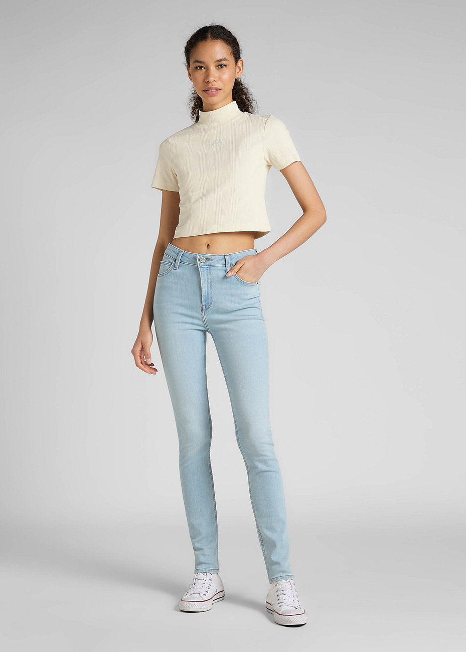 LEE SCARLETT HIGH DAMSKIE SPODNIE JEANSOWE JOANNA LIGHT L626OPLE 112318861
