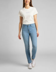 LEE SCARLETT HIGH DAMSKIE SPODNIE JEANSOWE LIGHT BLUE L626EMXV 112145307