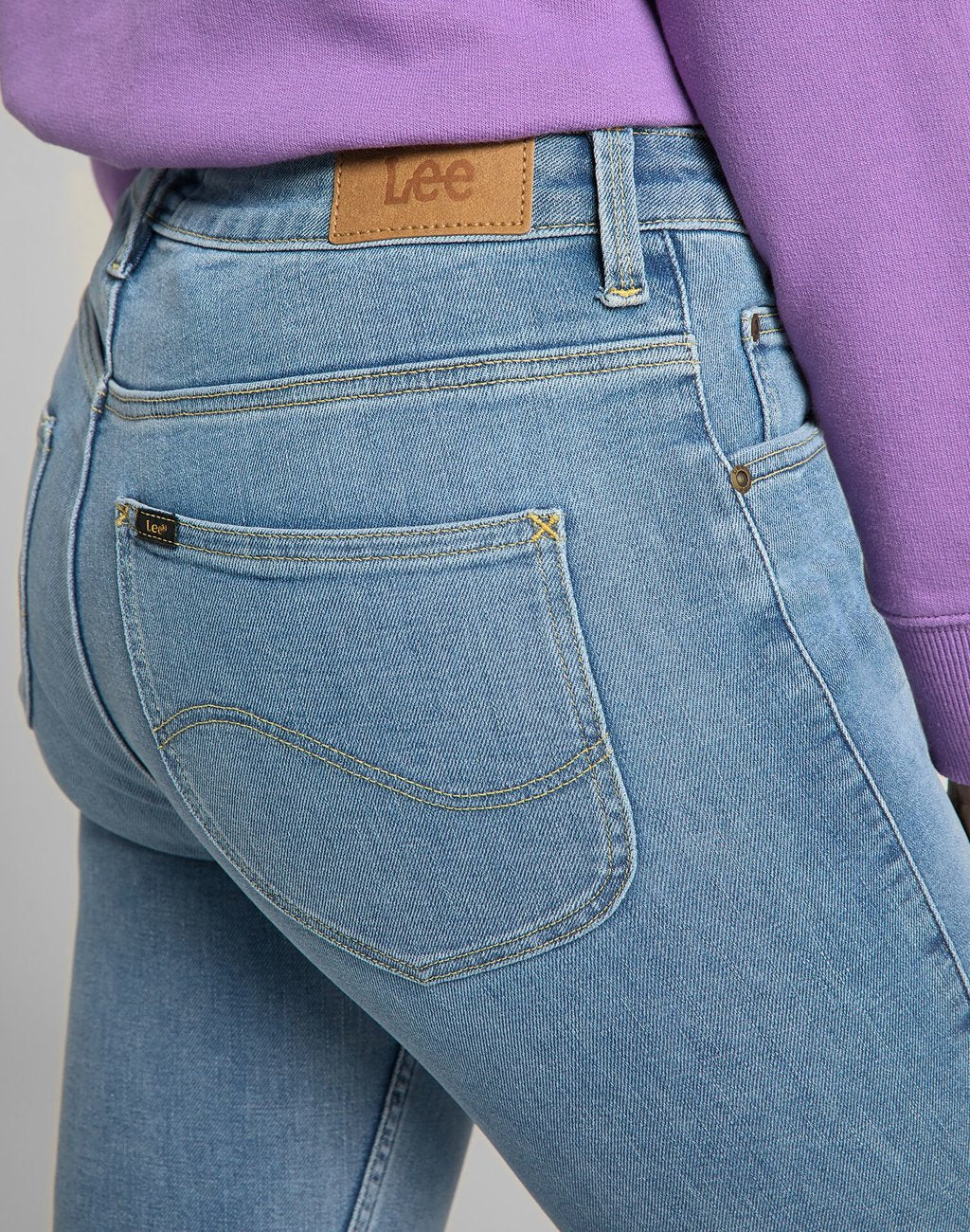 LEE SCARLETT HIGH DAMSKIE SPODNIE JEANSOWE ZIP GREY LIV L31BQDBR 112139833
