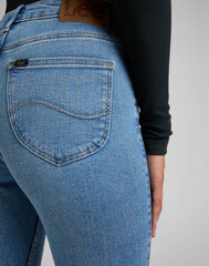 LEE SCARLETT HIGH ZIP DAMSKIE SPODNIE JEANSOWE PARTLY CLOUDY L31BERPA 112320161