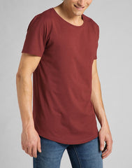 LEE SHAPED TEE MĘSKI T-SHIRT KOSZULKA FIRED BRICK L62JEPTM 112140416
