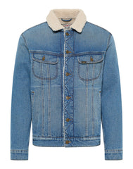 LEE SHERPA JACKET MĘSKA KURTKA JEANSOWA JEANS TRUE BLUE L87AMWA03
