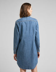 Sukienka Jeansowa Damska Lee Shirt Dress Mid Stone L50DPLVK 112145226