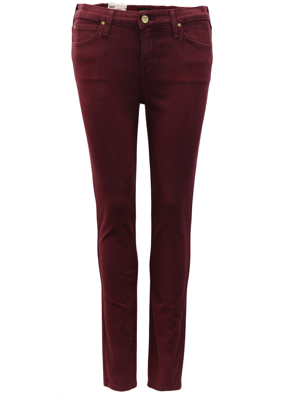 Spodnie Damskie Lee Skinny Scarlett Rich Burgundy L526GHIS