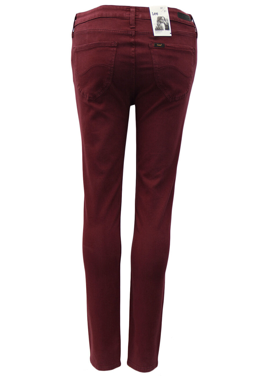 Spodnie Damskie Lee Skinny Scarlett Rich Burgundy L526GHIS