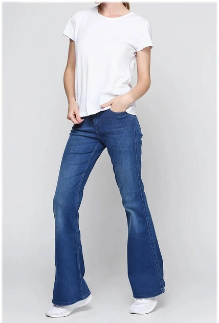 Spodnie Jeansowe Damskie Lee Skinny Flare Worn Pacific L316AVNG