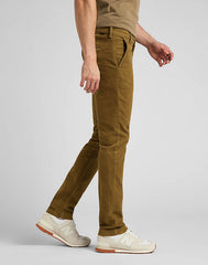 LEE SLIM CHINO MĘSKIE SPODNIE SZTRUKSOWE SZTRUKS TUMBLEWEED L71LAXDH 112321640