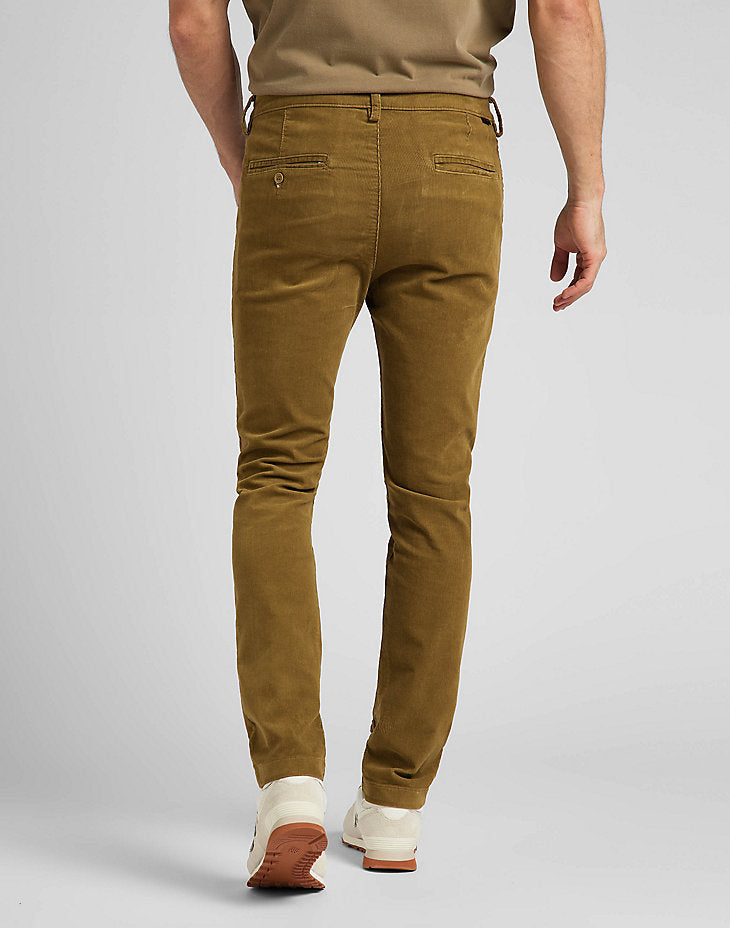 LEE SLIM CHINO MĘSKIE SPODNIE SZTRUKSOWE SZTRUKS TUMBLEWEED L71LAXDH 112321640