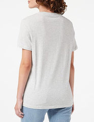 LEE SLIM LOGO TEE DAMSKA KOSZULKA Z NADRUKIEM LOGO T-SHIRT SHARP GREY MELE L43KEH03 112109660