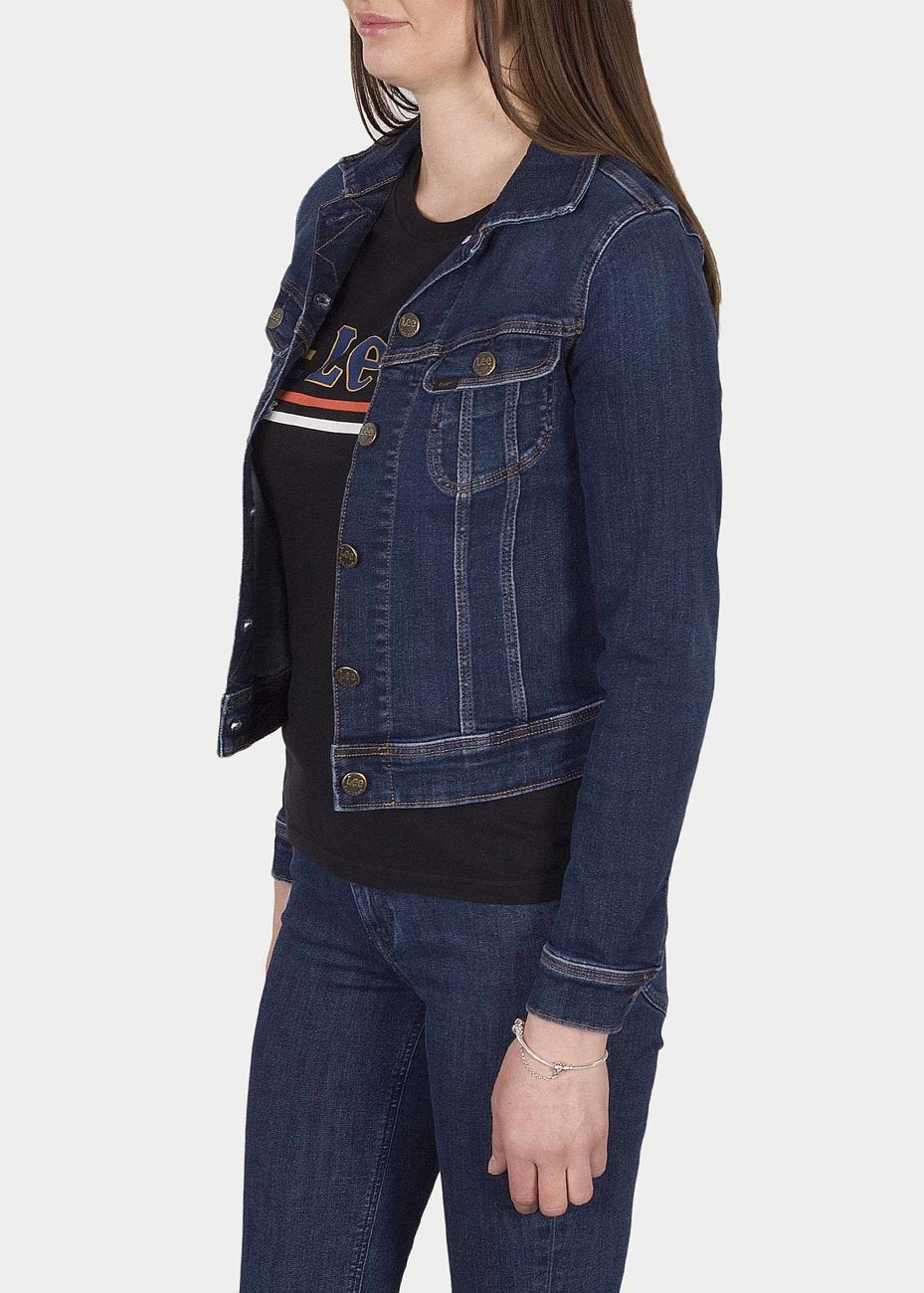 LEE SLIM RIDER DAMSKA KURTKA JEANSOWA DARK HUNT L541MOHW 112112683