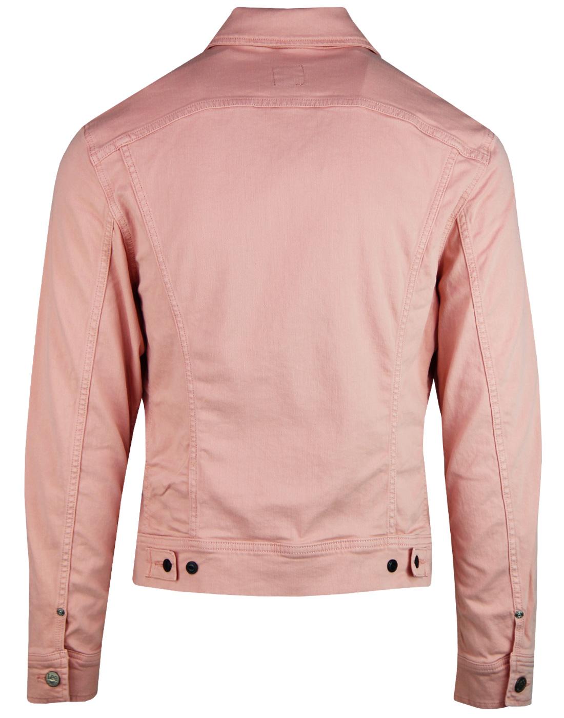 LEE SLIM RIDER MĘSKA KURTKA JEANSOWA PASTEL PINK L89RRN51 112123905