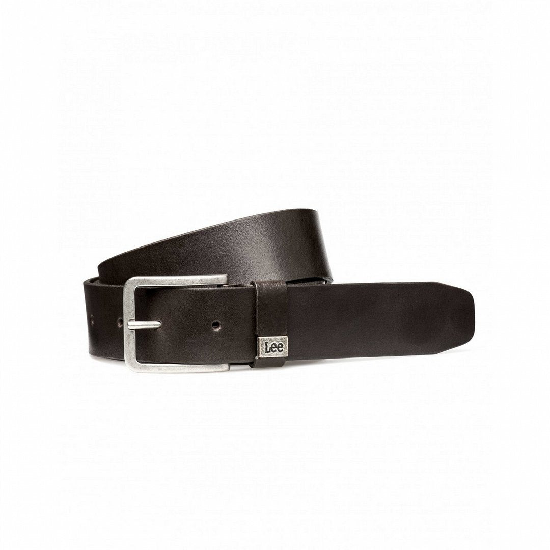 LEE SMALL LOGO BELT MĘSKI PASEK SKÓRZANY KLASYCZNY DARK BROWN LA035324 112124607