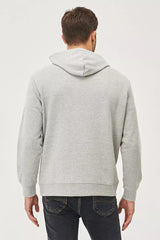 LEE SMALL TRIANGLE HOODI MĘSKA BLUZA Z KAPTUREM LOGO GREY MELE L82DEJ37 112140909