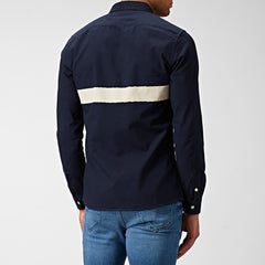 LEE SS LEESURE SHIRT MĘSKA KOSZULA MATERIAŁOWA MIDNIGHT BLUE L66GKKEN 112116405
