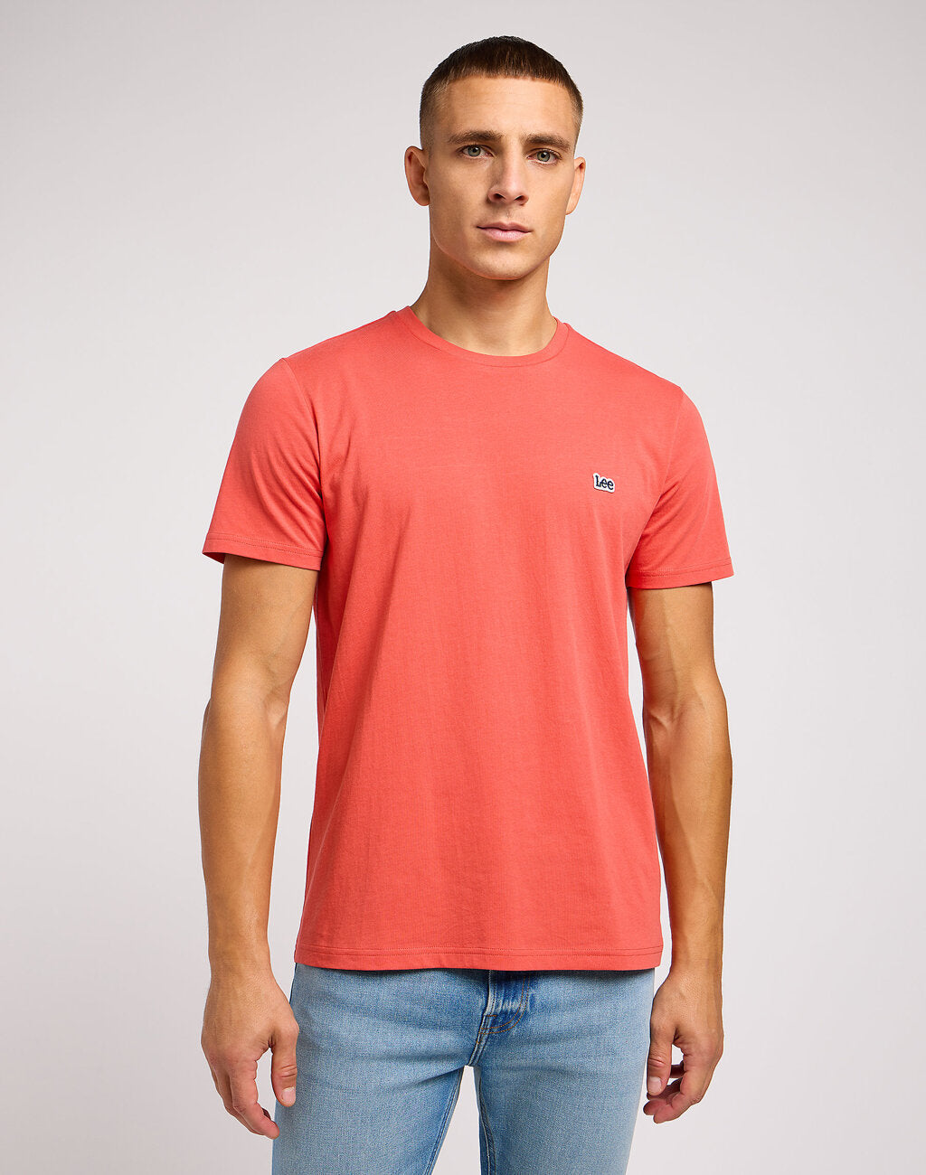 LEE SS PATCH LOGO TEE MĘSKA KOSZULKA T-SHIRT POPPY 112349352 L60U015640