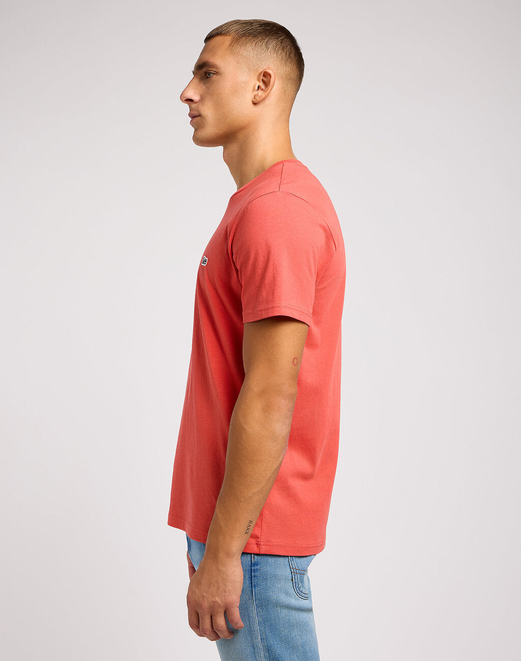 LEE SS PATCH LOGO TEE MĘSKA KOSZULKA T-SHIRT POPPY 112349352 L60U015640
