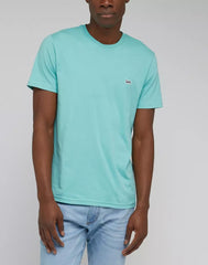 LEE SS PATCH LOGO TEE MĘSKI T-SHIRT KOSZULKA DUSTY JADE L60UFQ41 112330613