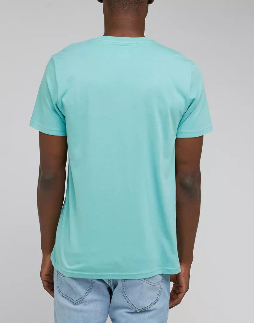 LEE SS PATCH LOGO TEE MĘSKI T-SHIRT KOSZULKA DUSTY JADE L60UFQ41 112330613