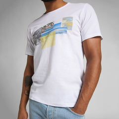 LEE SS PICTURE TEE MĘSKI T-SHIRT WHITE L60ZFE12 112113658