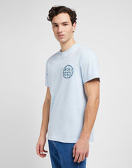 LEE SS RELAXED TEE MĘSKA KOSZULKA T-SHIRT LOGO LIGHT WHITE 112349099 LM38015615