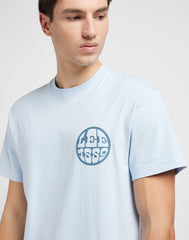 LEE SS RELAXED TEE MĘSKA KOSZULKA T-SHIRT LOGO LIGHT WHITE 112349099 LM38015615