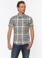 Koszula Męska Lee SS Shirt Krótki Rękaw Alloy Grey L875JPJB
