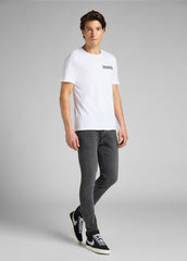 LEE SS TONAL LOGO MĘSKI T-SHIRT KOSZULKA TEE WHITE L60LFE12 112140315