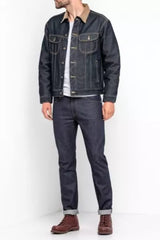 LEE STORM RIDER MĘSKA KURTKA JEANSOWA LOGO GUZIKI RINSE L87BRD36 112122887