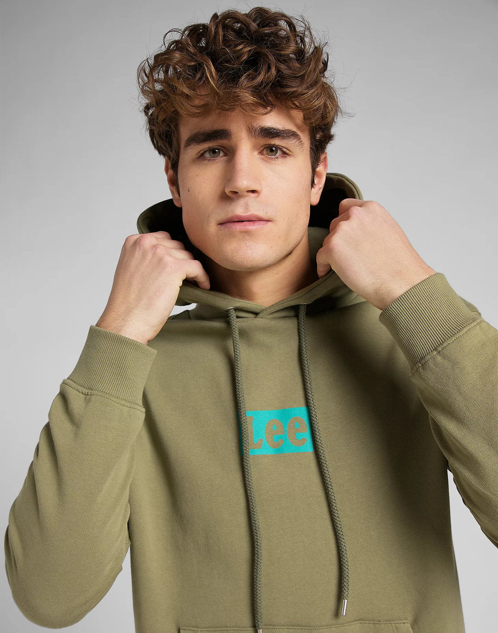 LEE TOPS' EM ALL HOODIE MĘSKA BLUZA Z KAPTUREM BRINDLE GREEN L83RSPUA 112145615
