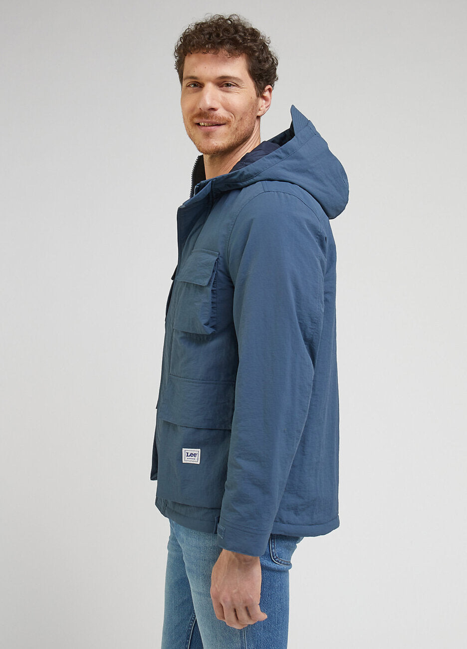 LEE UTILITY JACKET MĘSKA KURTKA ZIMOWA CIEPŁA DEEP WATERS 112341654 LM16045023
