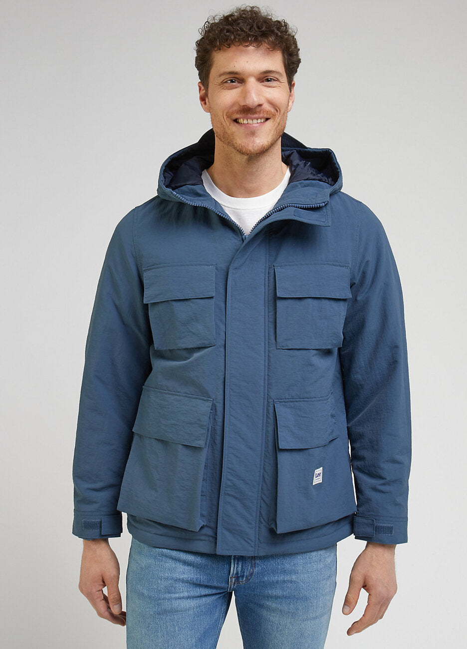 LEE UTILITY JACKET MĘSKA KURTKA ZIMOWA CIEPŁA DEEP WATERS 112341654 LM16045023