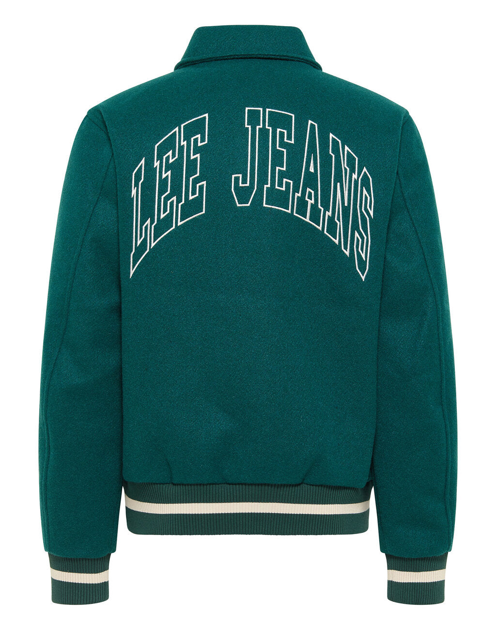 Lee Varsity Jacket Męska Kurtka Przejściowa Logo Nadruk Esmeralda L87TDB96 112321558