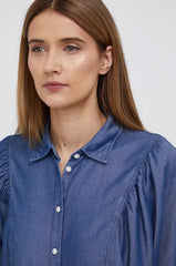 LEE VOLUME SLEEVE SHIRT DAMSKA KOSZULA Z DŁUGIM RĘKAWEM BRIGHT NAVY L45BTSC 112144041