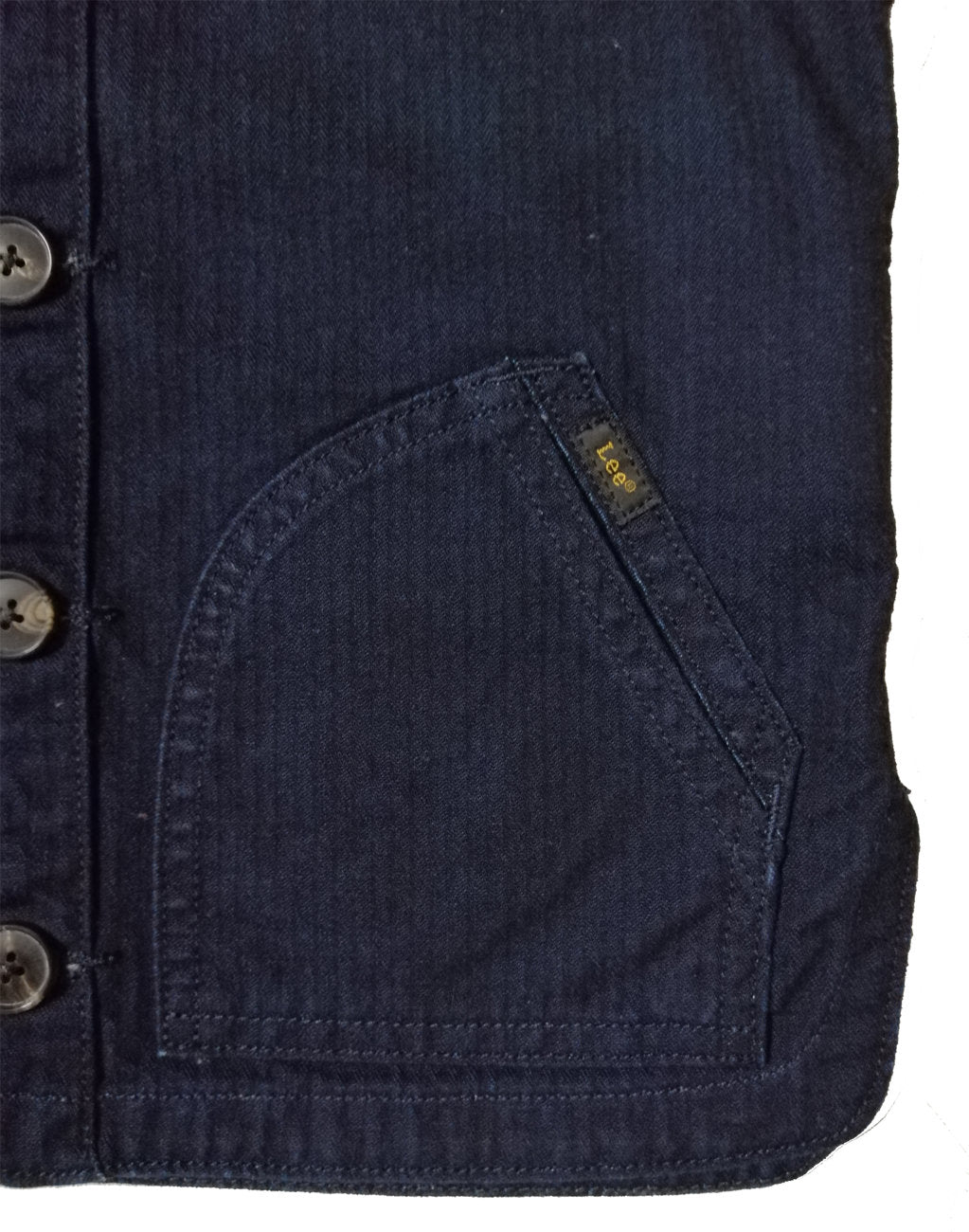 LEE WAISTCOAST DZIECIĘCA KAMIZELKA LOGO MARKOWA NAVY L232HGTD